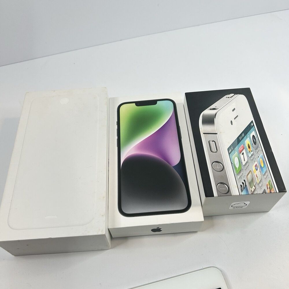Apple Empty Box Reseller Lot - iPhone 6 Plus Gold / iPhone SE 3rd Gen / iPhone 4